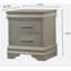 Table de chevet 2 tiroirs Caseville-1268405883