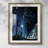 The Shadow - Matted and Framed Under Acrylic Glass, Large Living Room Wall Art-873149112-873149109