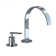 Arch Centerset Bathroom Faucet with Drain Assembly