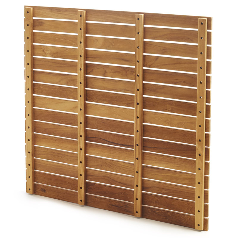 Natural Teak 30" x 30" Shower Mat Tile