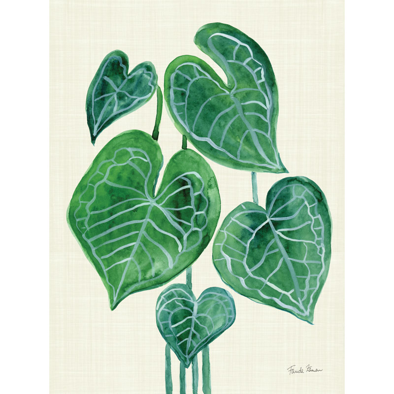 Feuilles tropicales II par Farida Zaman, H 32 po x l 24 po
