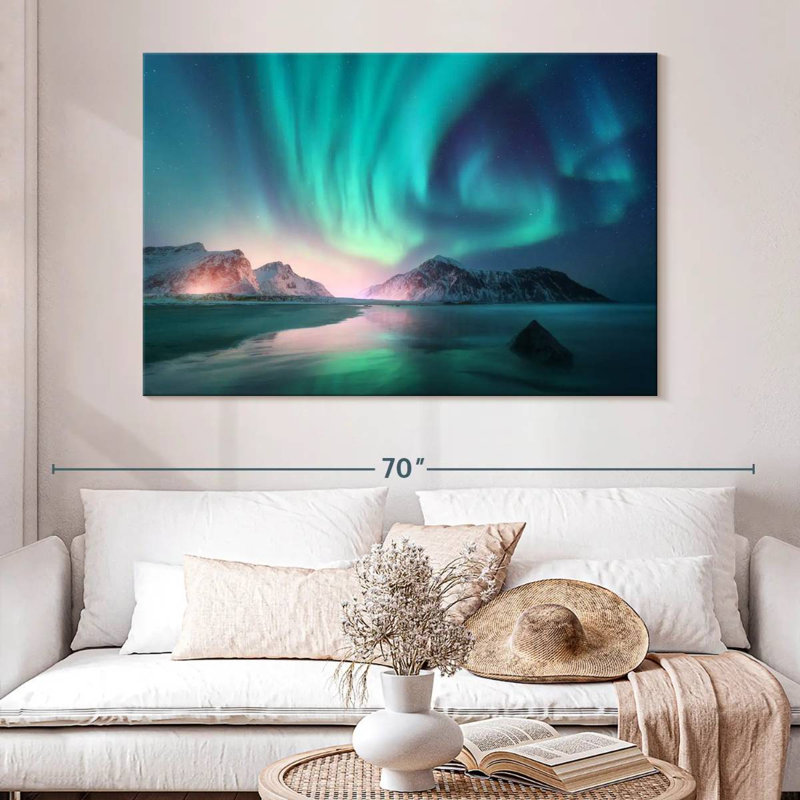 Alvord Meandering Northern Lights, 34" H x 51" W