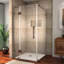 Cabine de douche sans cadre en verre transparent l 38 po x P 32 po x H 72 po Avalux-97319945