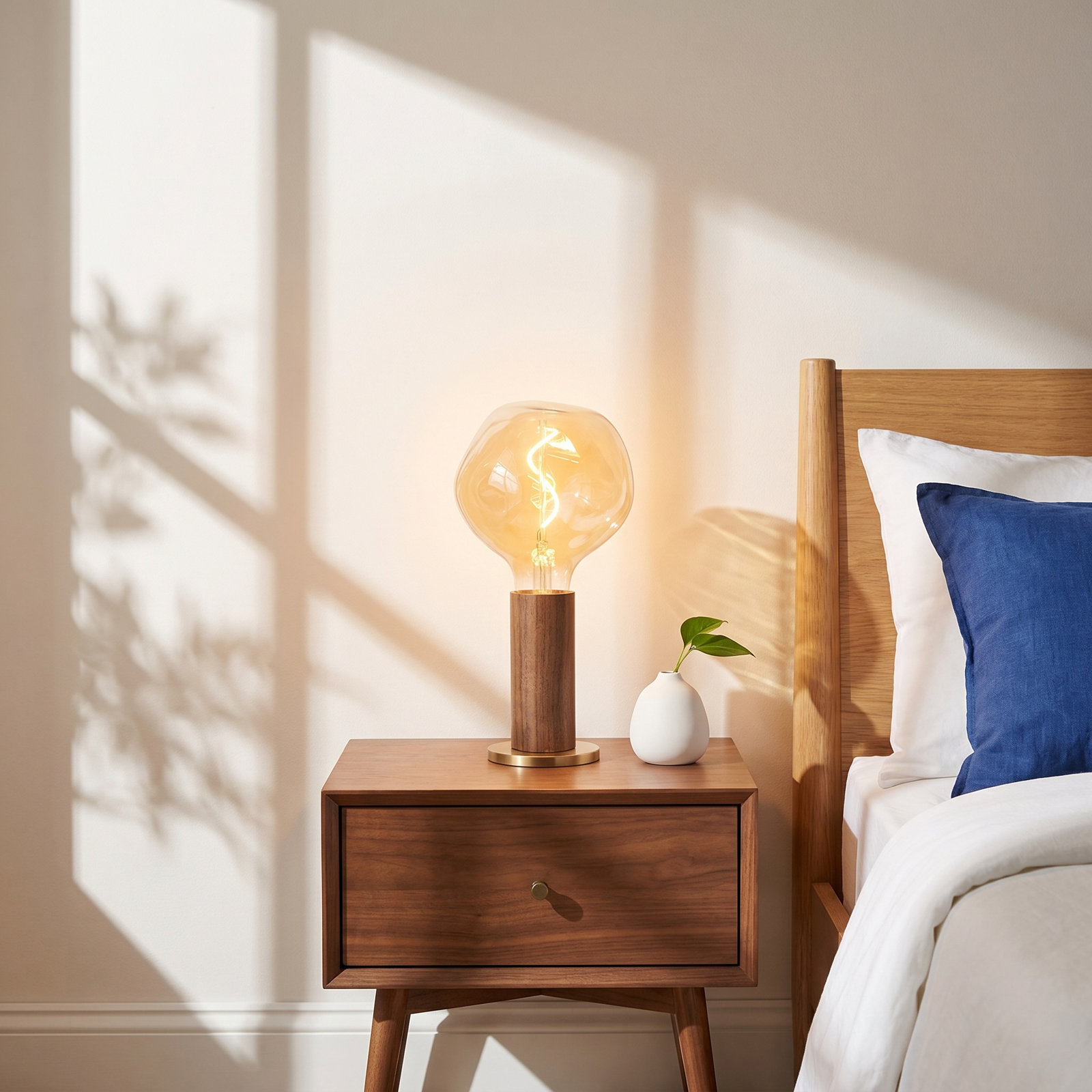 Knuckle Novelty Lamp, Walnut
