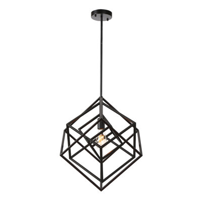 Luminaire suspendu géométrique simple à 1 lumière