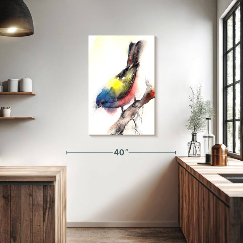 Brampt Bunting Bird, 36" H x 24" W