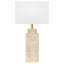 Lampe de table 27,5 "de style industriel en béton avec forme carrée