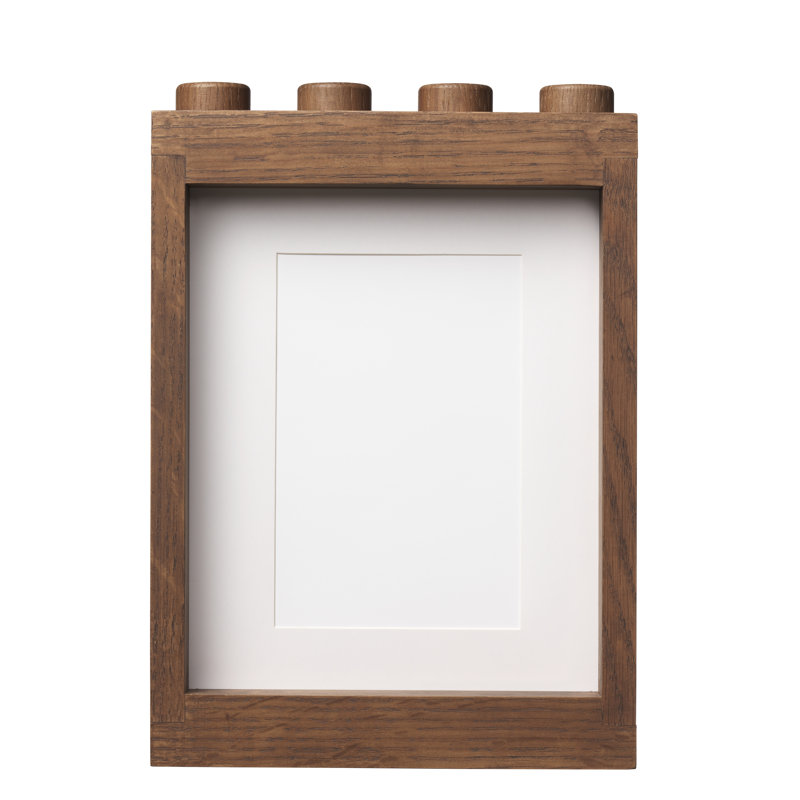 Wood Embossed Picture Frame, Dark Stained