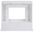 44'' W White Electric Fireplace