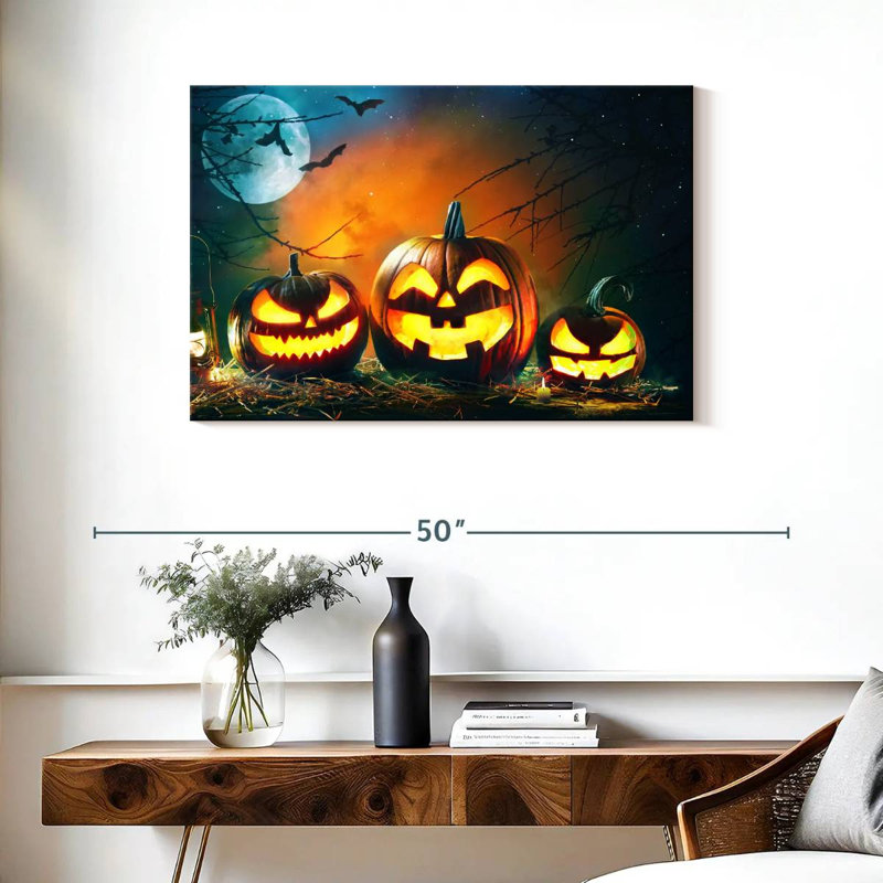 Citrouilles d'Halloween souriant