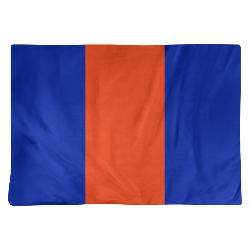 Récapitulatif de 18 po Florida, Bleu / Orange, Sergé de coton