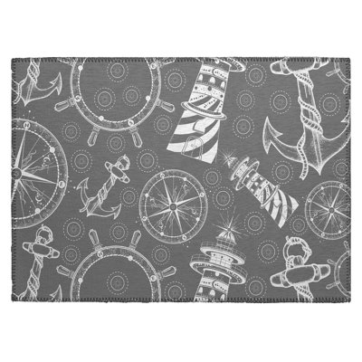 Laflin Washable Geometric Indoor / Outdoor Rug