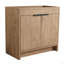 Meuble-lavabo autoportant 36 po et 2 portes d'armoire à fermeture en douceur ((KD-PACKING), meuble-lavabo sans comptoir