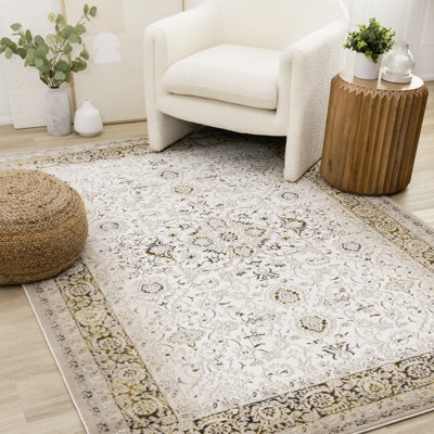 Tapis crème noir Daiji