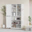 Armoire de rangement pour garde-manger avec tablettes et portes réglables