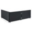 Lit de jour double avec canapé-lit capitonné capitonné, structure de canapé-lit avec dossier confortable et accoudoirs, velours, noir (79,5 po x 58 po x 25 po)