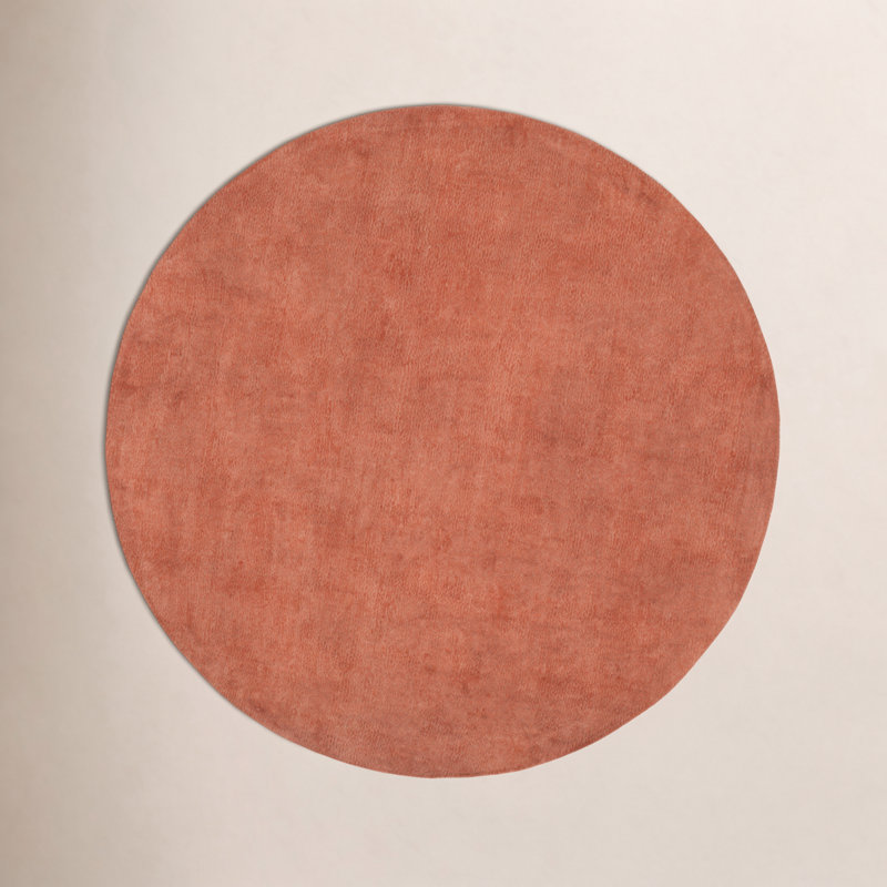 Crowe Handmade Wool Area Rug, Round 6'