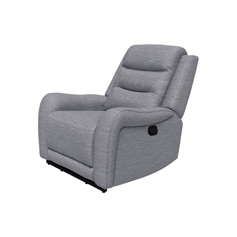 41.4" W Transitional Recliner, Gray