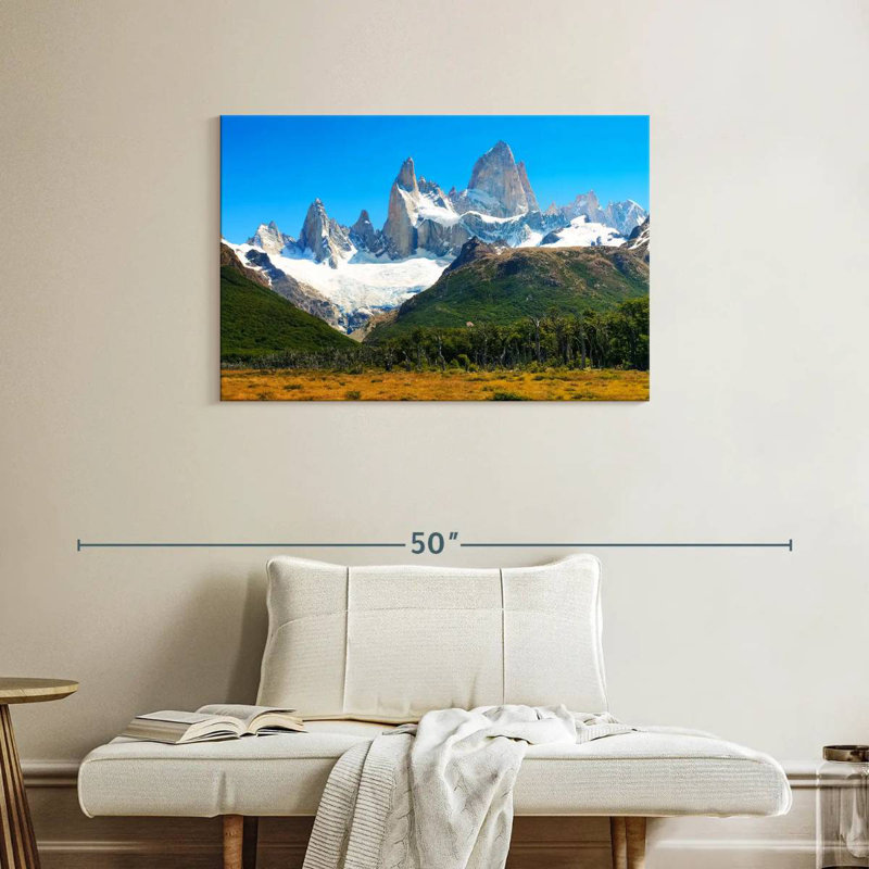 Mont Fitz Roy, Alvord, ciel bleu, H 24 po x l 36 po