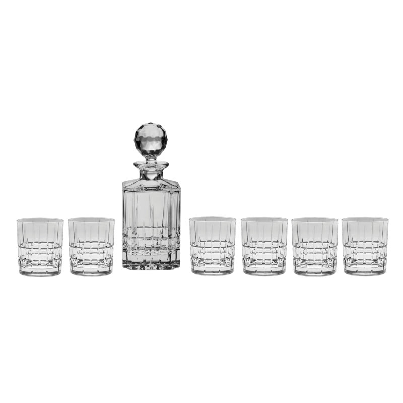 Red Vanilla 7 Piece Dover Decanter Set