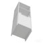 Garde-manger, deux tablettes extérieures, armoire à une porte, deux tablettes intérieures - blanc