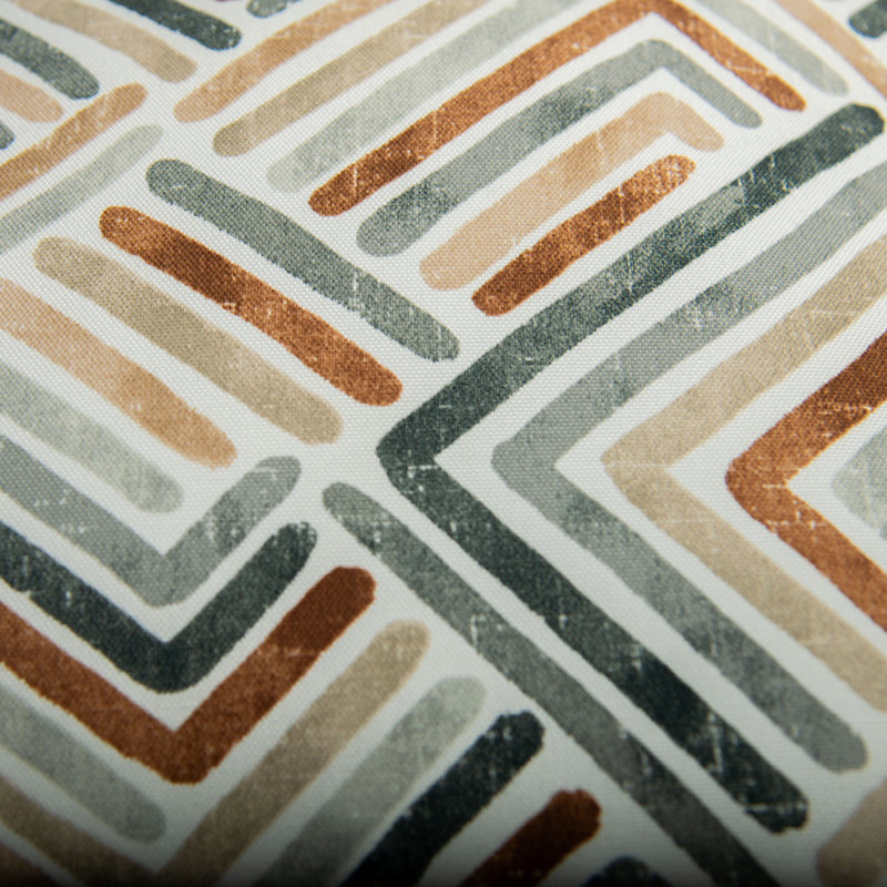 Coussin décoratif intérieur / extérieur en polyester à chevrons