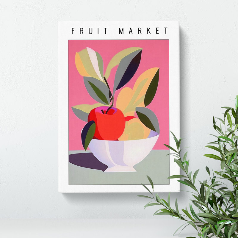 Fruit Market Exhibition Apple Vol.2 - Wrapped Canvas, 50cm H x 35cm W x 3cm D