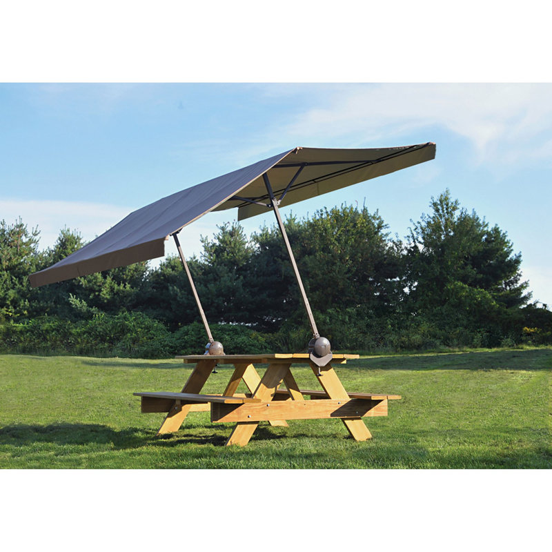 Pavillon à fixation rapide 10 pi, Support inclinable (brun)