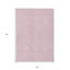 Tapis extérieur lavable à motif géométrique rose et argent 8 pi x 10 pi