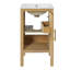 Armoire de salle de bain 18 "avec lavabo en céramique et tablette réglable