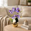 Orchidées artificielles roses modernes dans un vase 16 "-131418179
