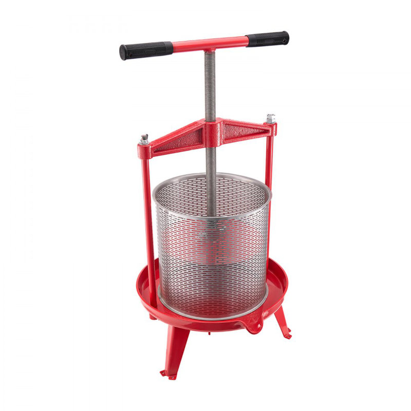 Pressoir manuel à vin pour la fabrication du vin 3,69 gallons / acier inoxydable 14L