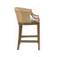 Tabouret de comptoir fabriqué à la main en rotin H 25 po-1201825667