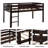 Loft Bed Low Loft Beds with Ladder-1607448498
