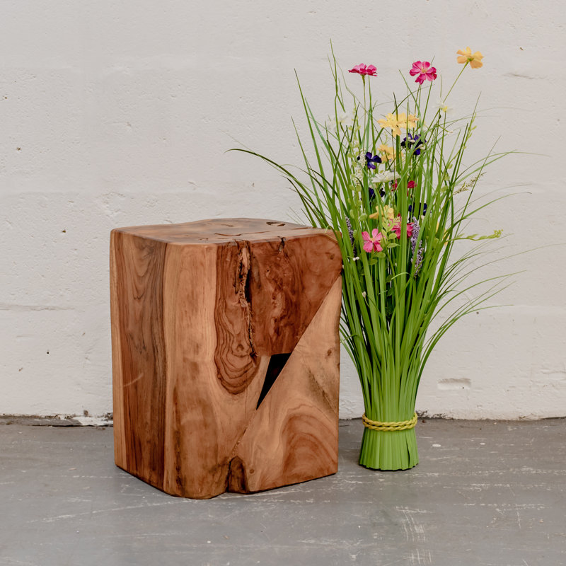Burruss Solid Wood Accent Stool