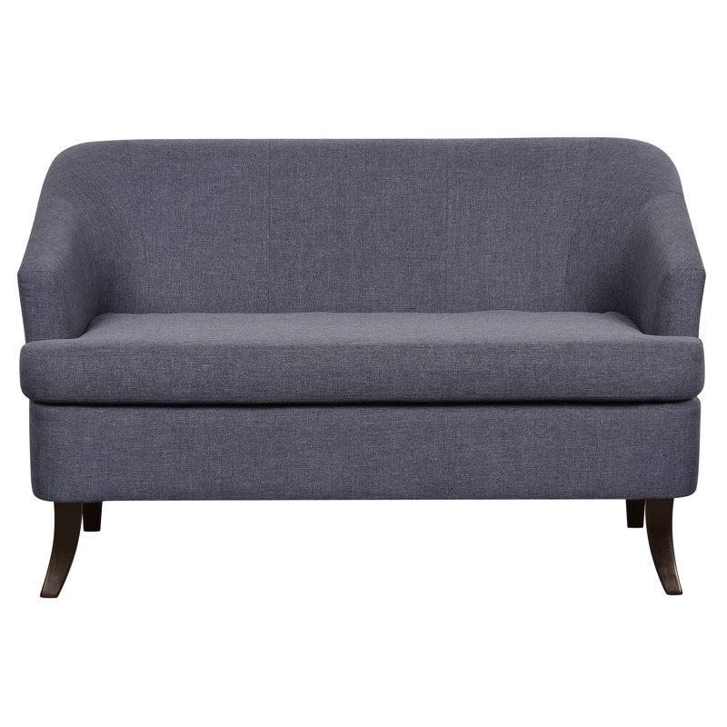 Faiza Upholstered 49.2'' Loveseat, Dark Gray Linen 