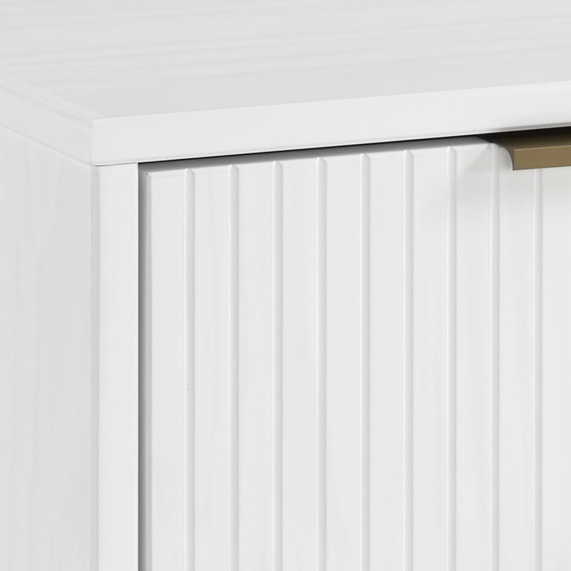 Laureli 18.11'' W Solid Wood Nightstand, White, Set of 1