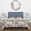 Blue And Beige Victorian Charm Pattern - Ensemble de housse de couette à motif floral-1392213245