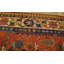 Warm Casual Tribal Geometric Paisley Design Antique Caucasian Kazak Rug