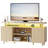 59" Modern TV Stand for TVs up to 65",TV Console with LED Lights, Power Strip, USB Ports & Adjustable Storage-777632888