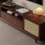 Meuble télé en bois massif brun noisette-802585959