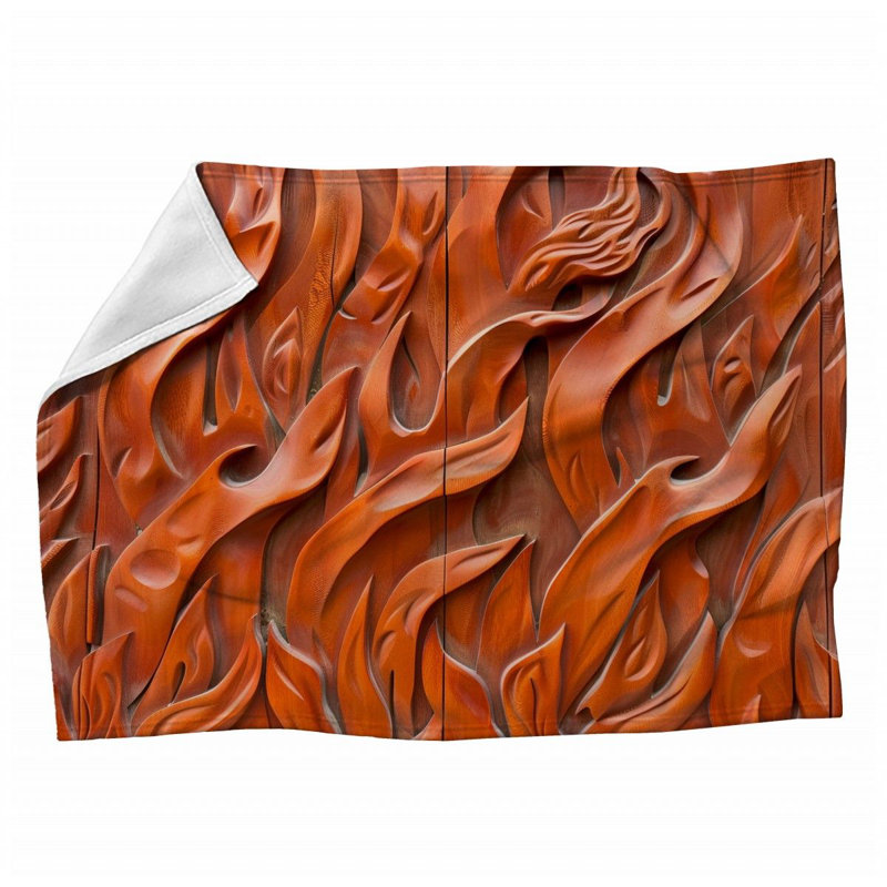 Machine Printed Throw Blanket, 50" x 60"