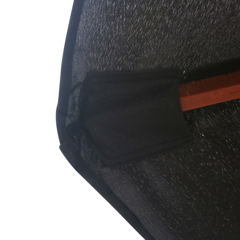 Parasol de plage 137,8 "x 137,8" Behar, Noir