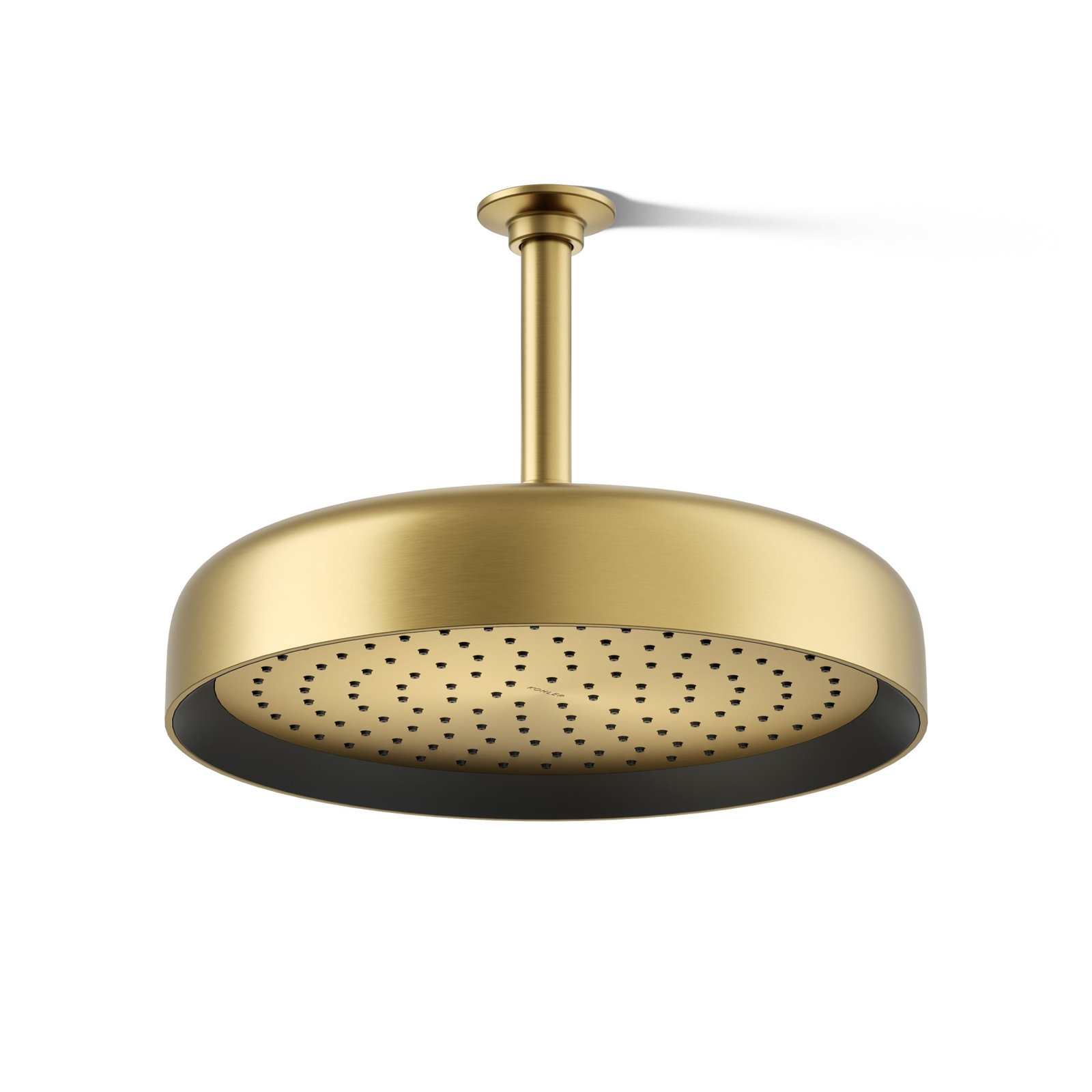 Statement 2.5 GPM Round 12 in. Rainhead with Katalyst Air-Induction Technology, Vibrant Brushed Moderne Brass