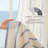 Farmhouse Striped Linen Blend Textured Light Filtering Semi Sheer Rod Pocket Back Tab Curtains-1302807040-1302807067