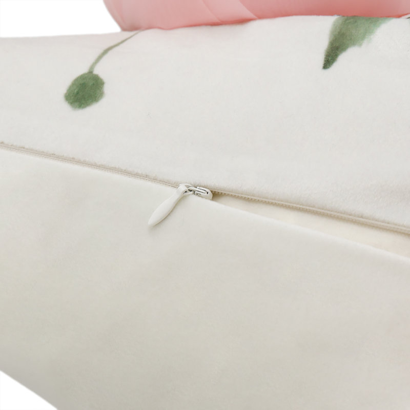  Housse de coussin en velours appliqué