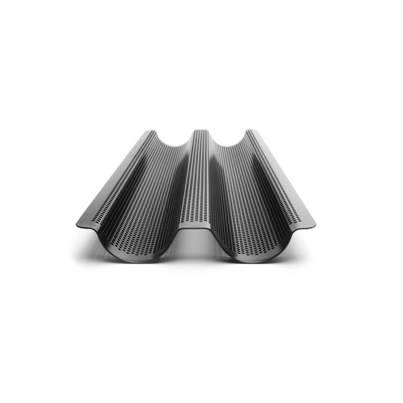 Non-Stick Perforated Steel Baguette Pan