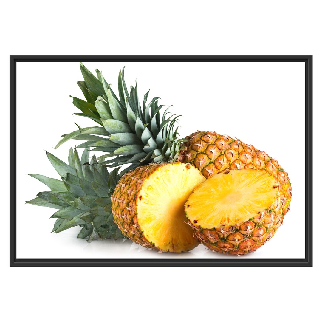 Gerahmtes Wandbild Frische Ananas