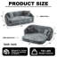 Fauteuil inclinable convertible incurvé de 87 po-618464468