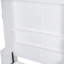 Grand lit escamotable mural avec placard, blanc